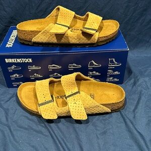 Birkenstock- Arizona BS, Emboss New Beige, 7 women QS